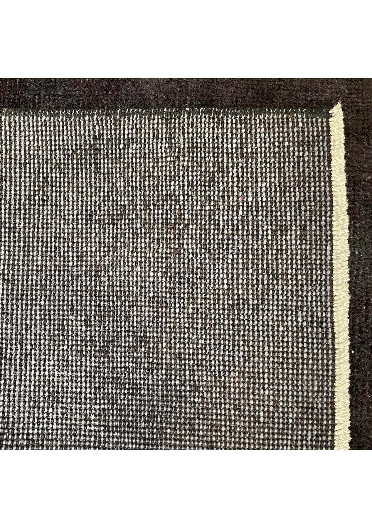 Luann - Vintage Black Overdyed Rug - kudenrugs