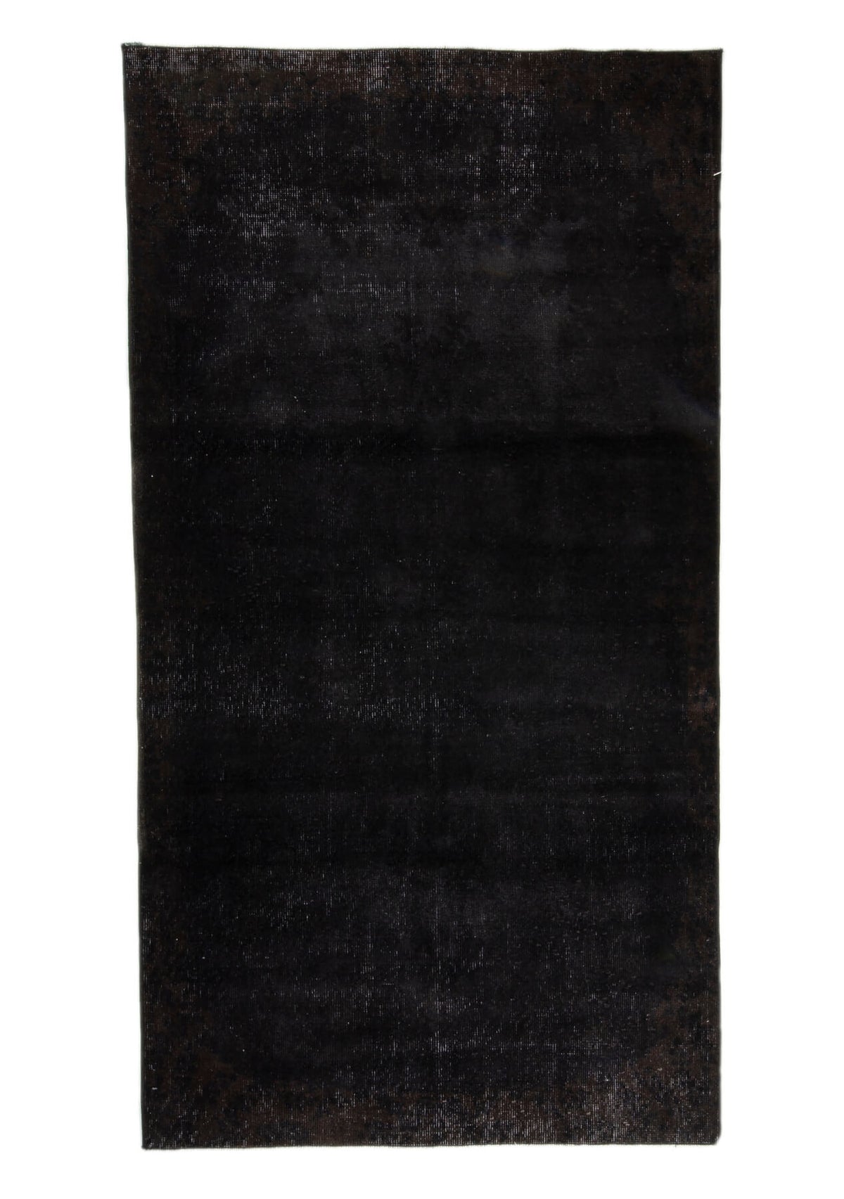 Luann - Vintage Black Overdyed Rug - kudenrugs