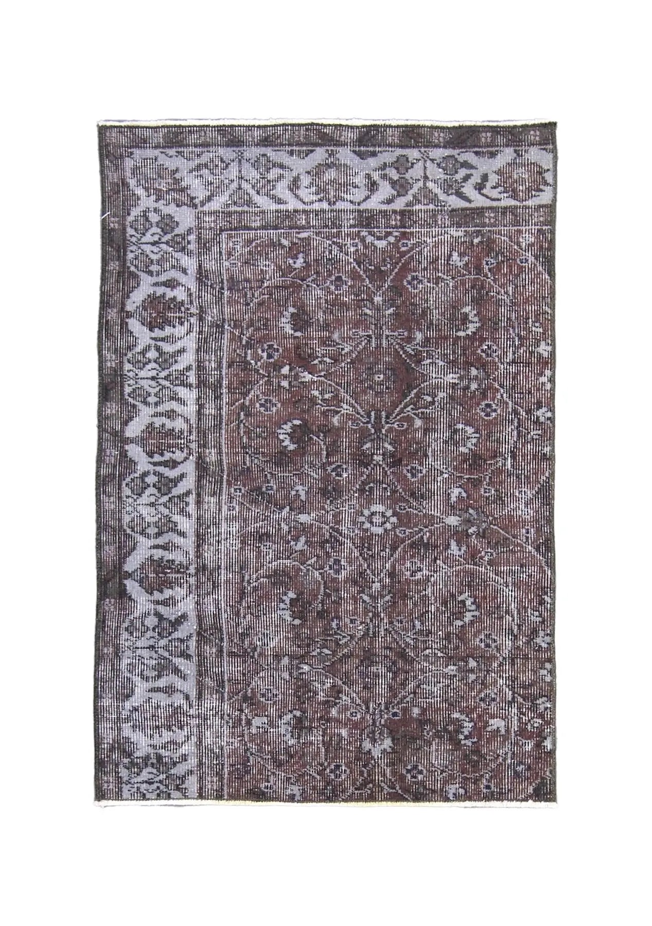 Lydia - Vintage Red Overdyed Rug - kudenrugs