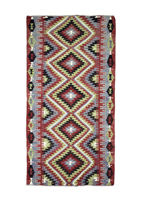 Meadow - Multi Color Turkish Kilim Rug - kudenrugs