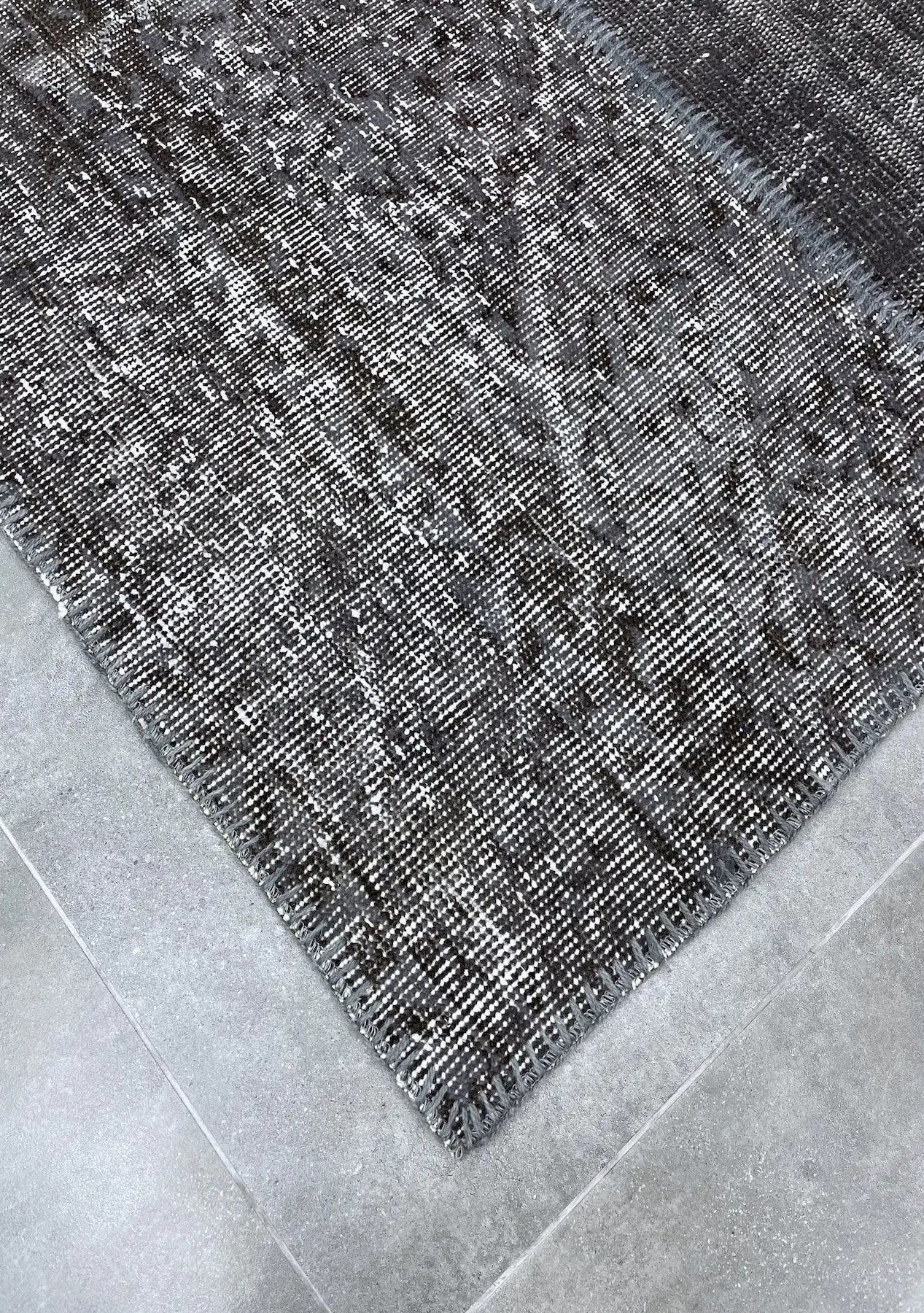 Naffy - Vintage Gray Patchwork Rug - kudenrugs