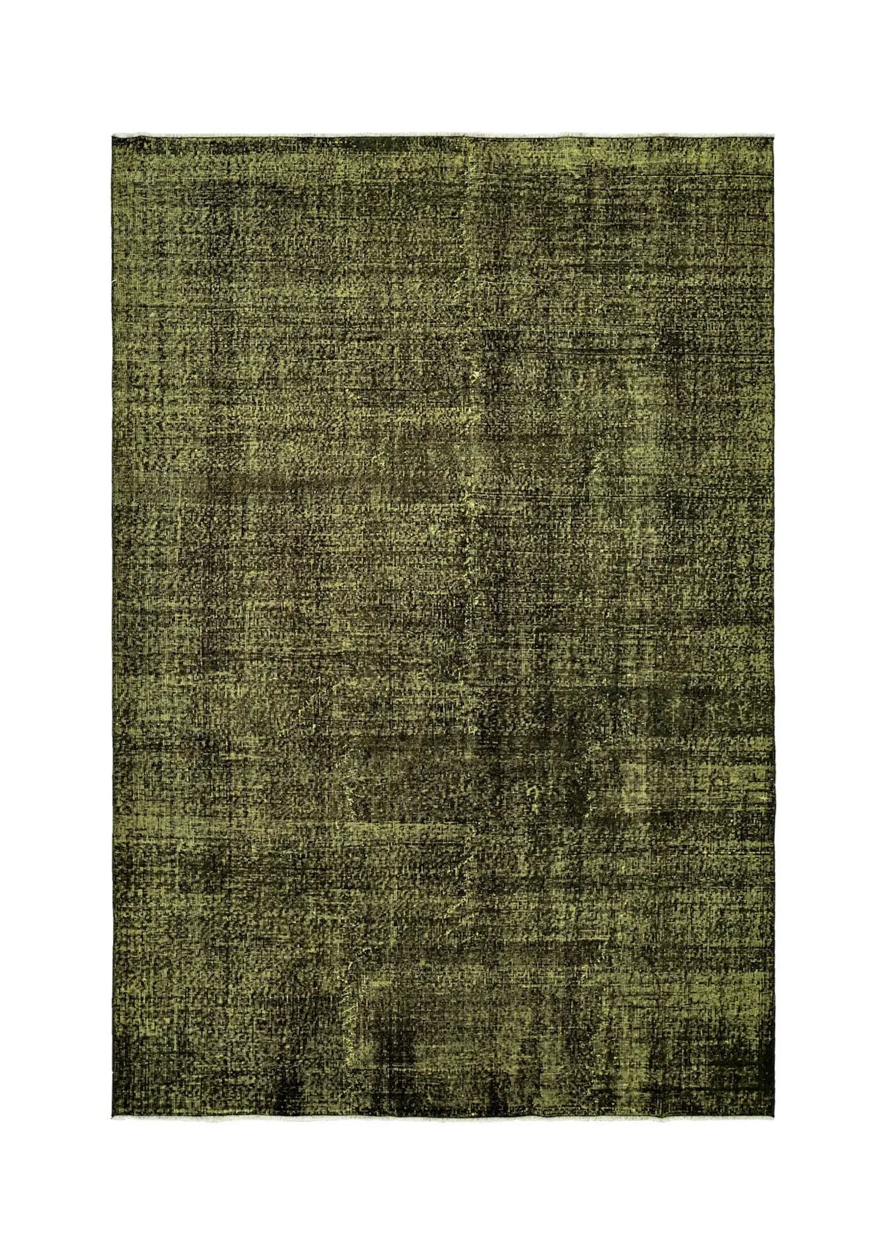 Navy - Vintage Yellow Overdyed Rug - kudenrugs