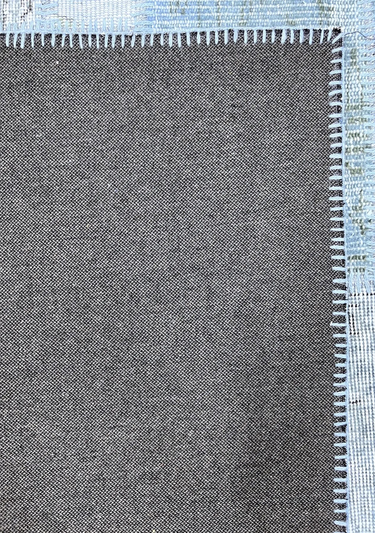 Nella - Vintage Blue Patchwork Rug - kudenrugs