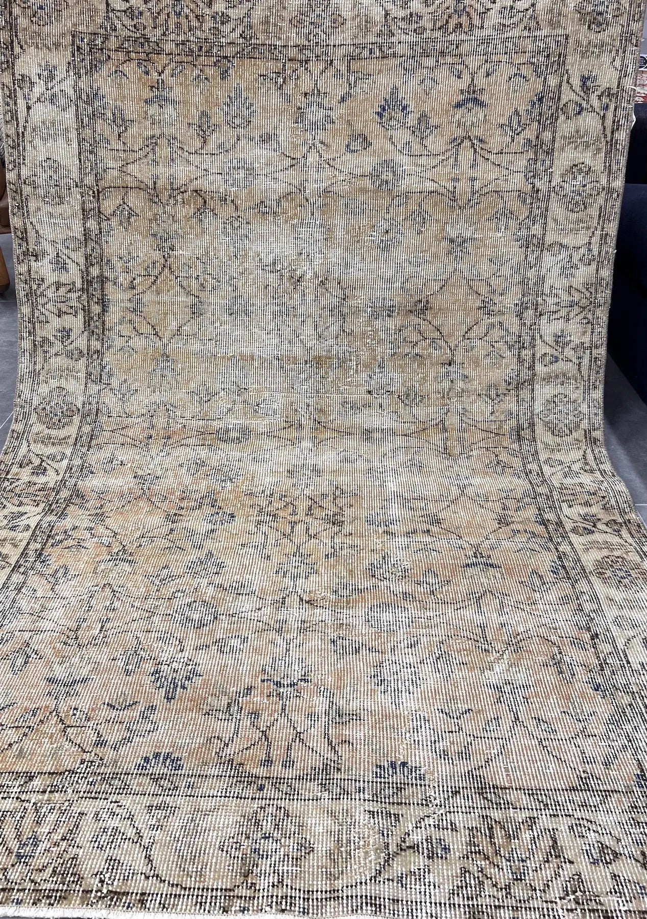 Oaklee - Vintage Orange Antique Washed Rug - kudenrugs