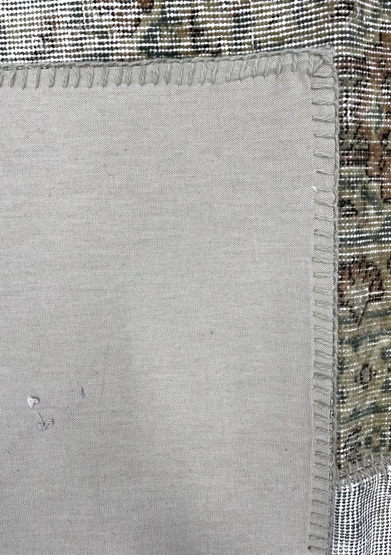 Orabel - Vintage Beige Patchwork Rug - kudenrugs
