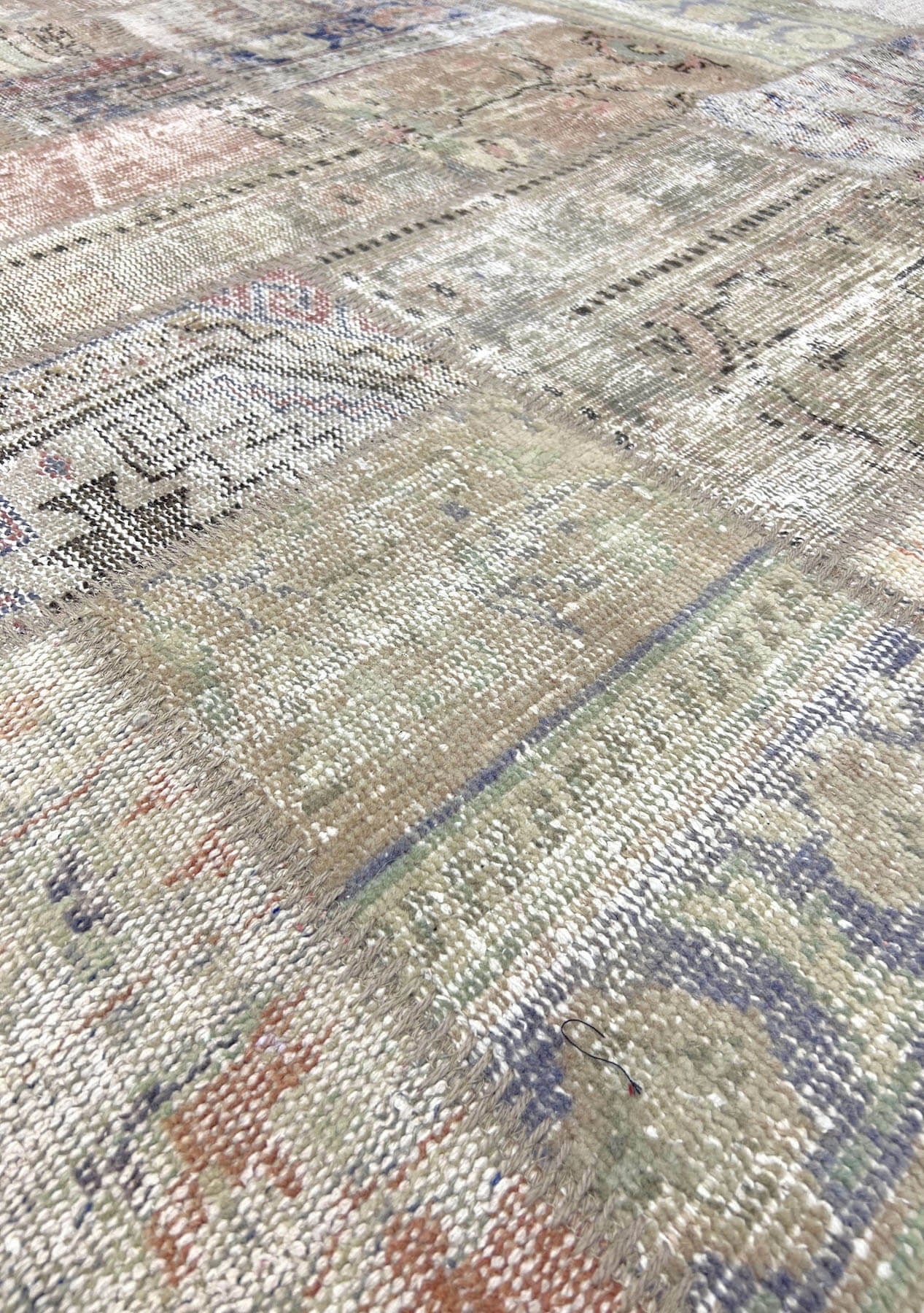 Paulia - Vintage Turkish Patchwork Rug - kudenrugs