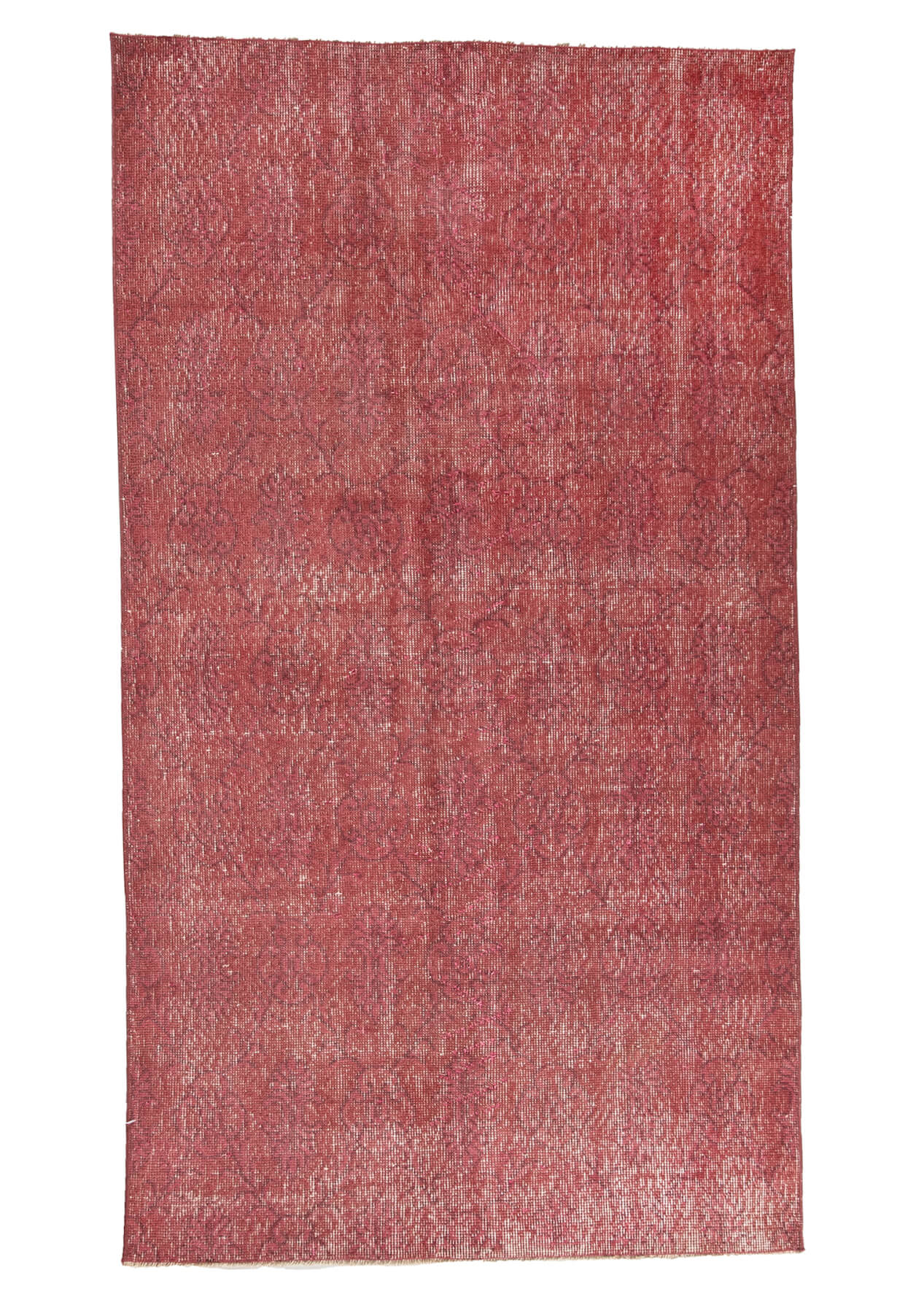 Ruby - Vintage Pink Overdyed Rug - kudenrugs