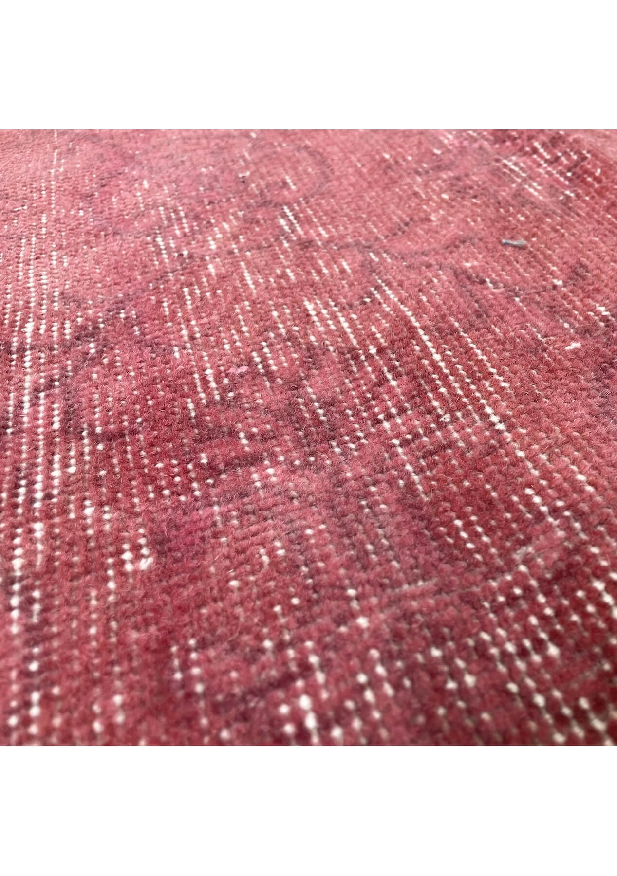 Ruby - Vintage Pink Overdyed Rug - kudenrugs