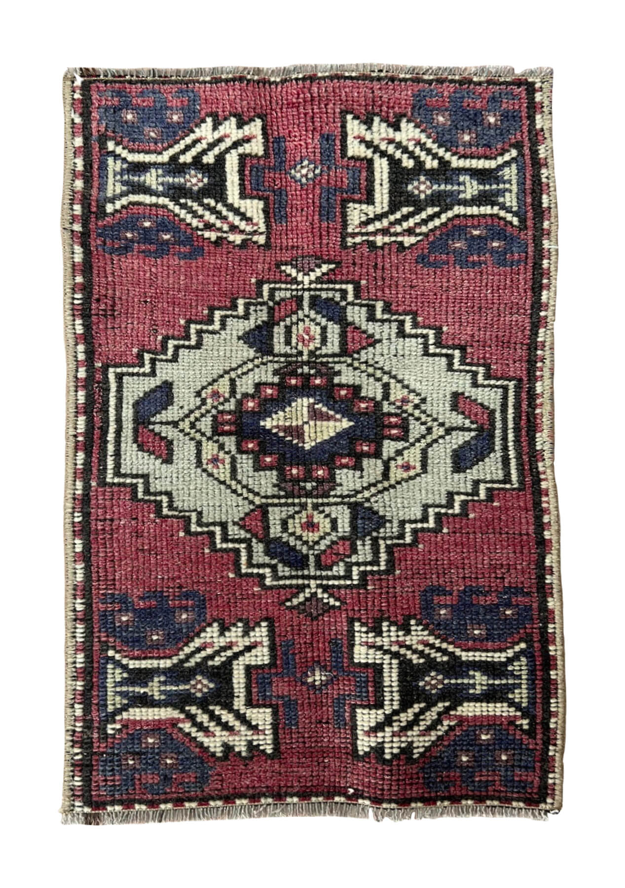 Saige - Vintage Mini Pink Area Rug - kudenrugs
