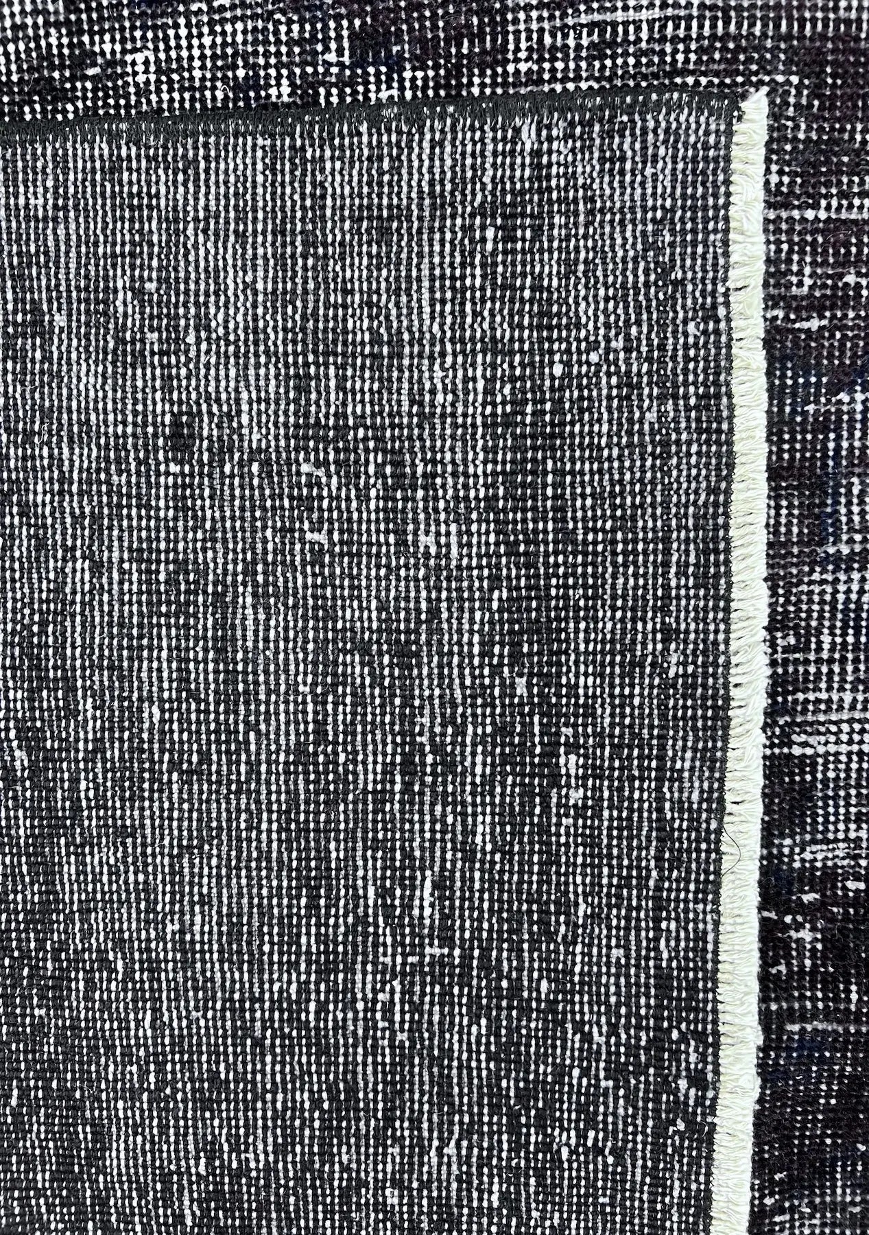 Serenity - Vintage Black Overdyed Rug - kudenrugs