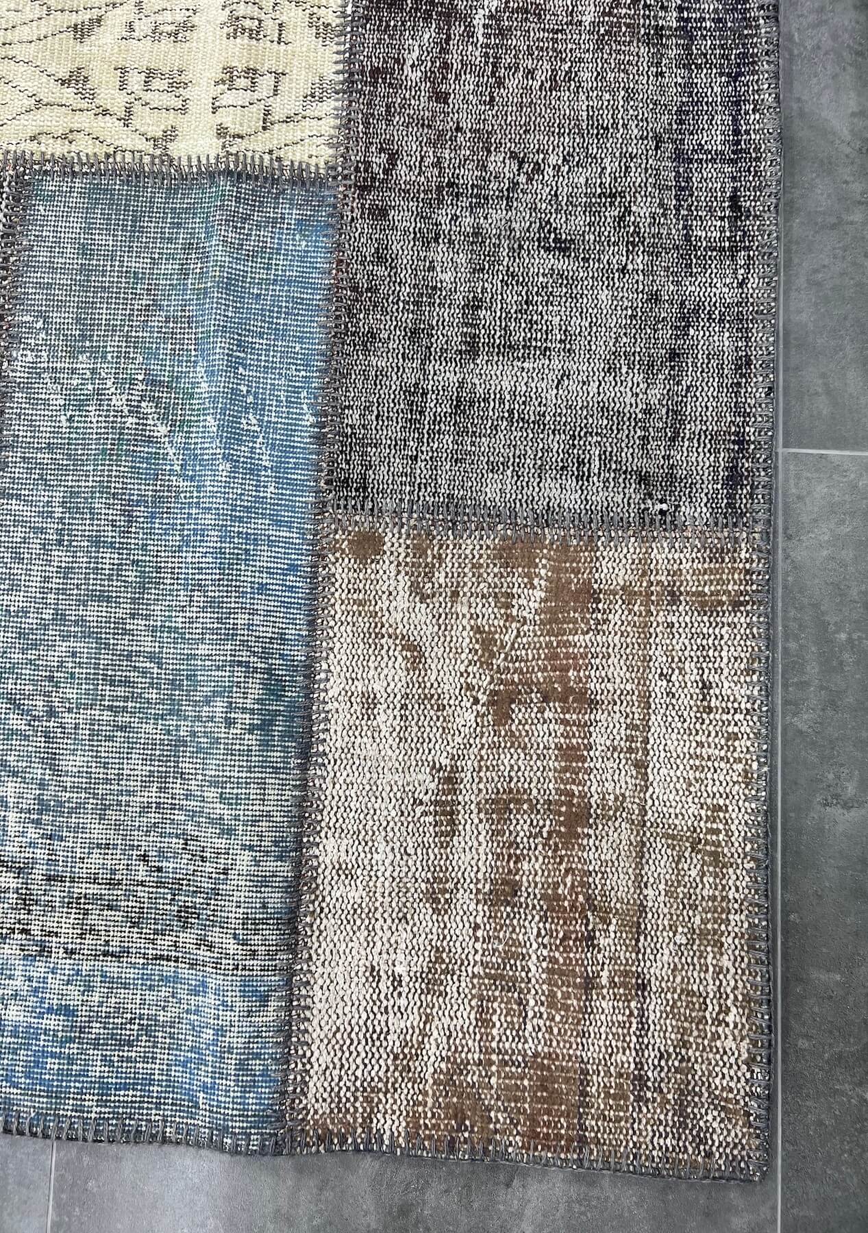 Sherlyn - Vintage Multi Color Patchwork Rug - kudenrugs