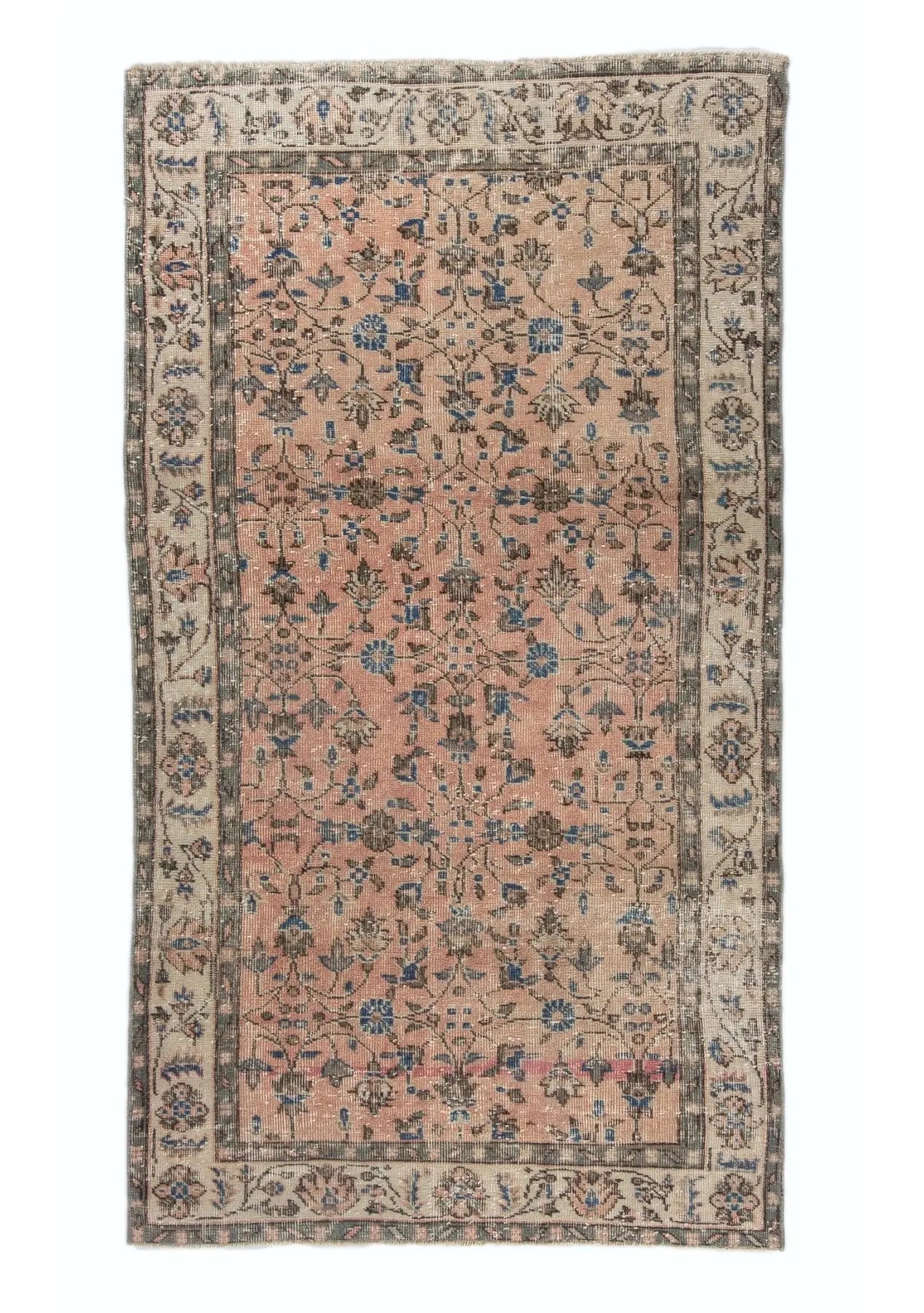 Sutton - Vintage Orange Antique Washed Rug - kudenrugs