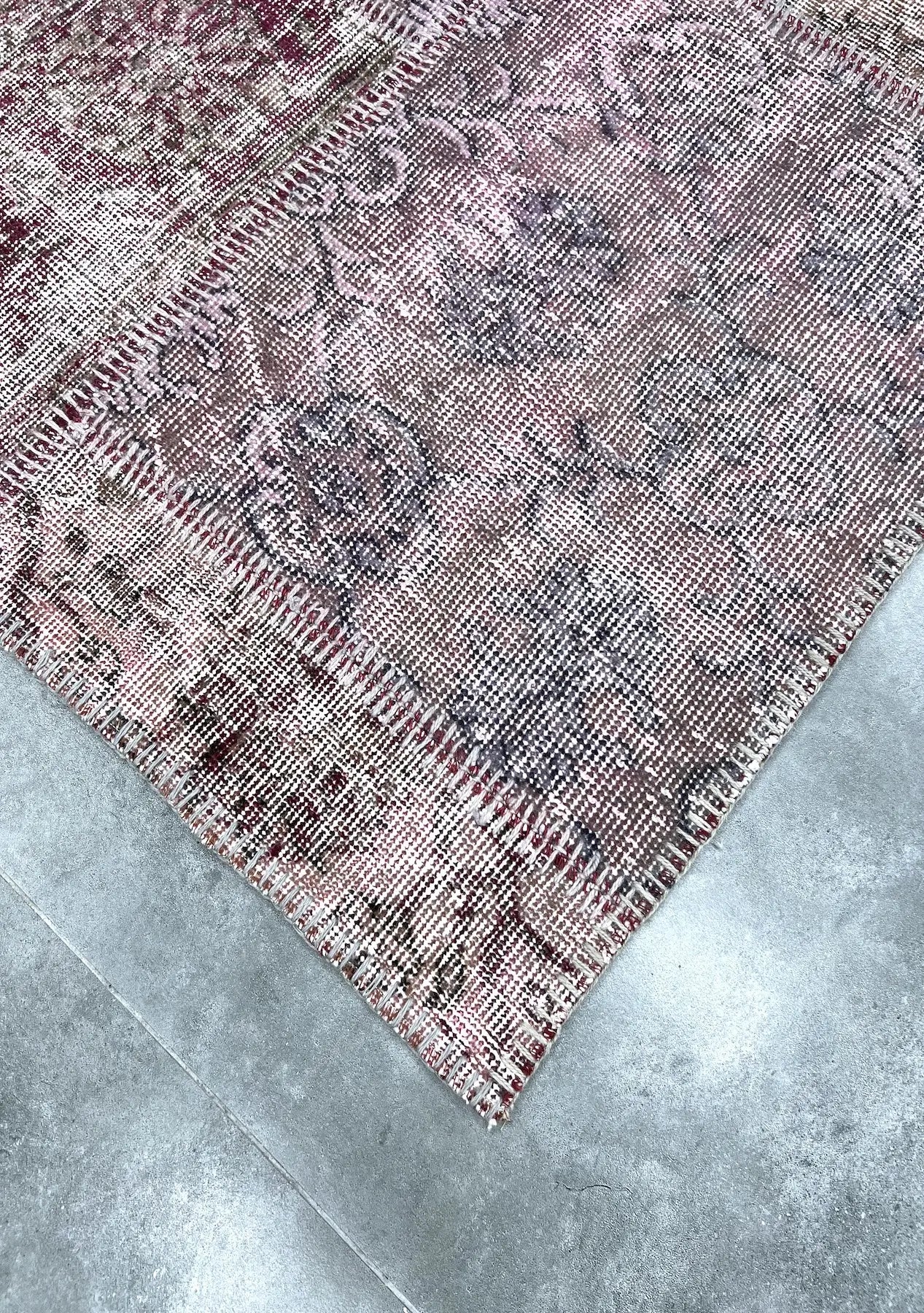 Zandria - Vintage Pink Patchwork Rug - kudenrugs