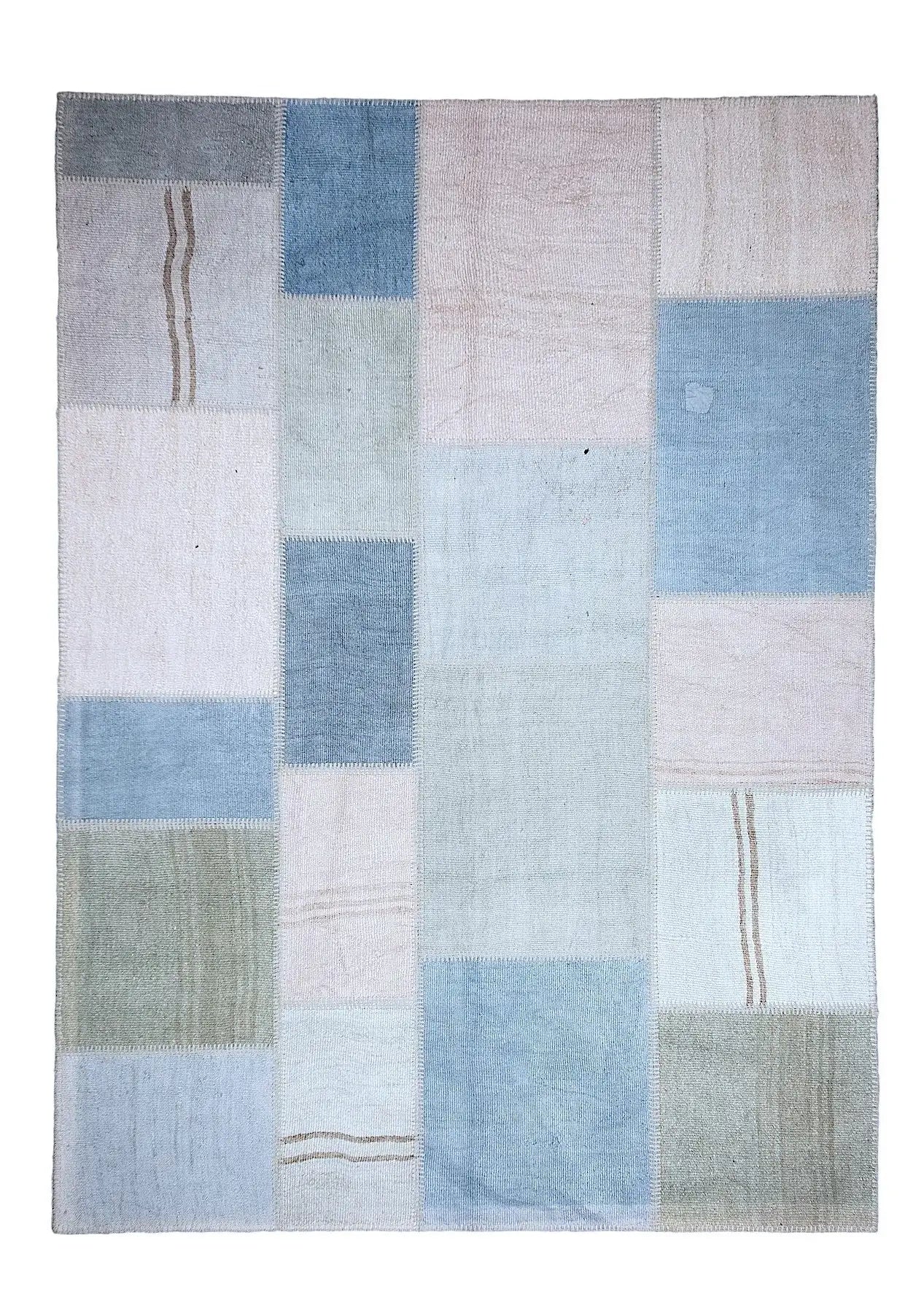 Zareen - Vintage Multi Color Patchwork Rug - kudenrugs