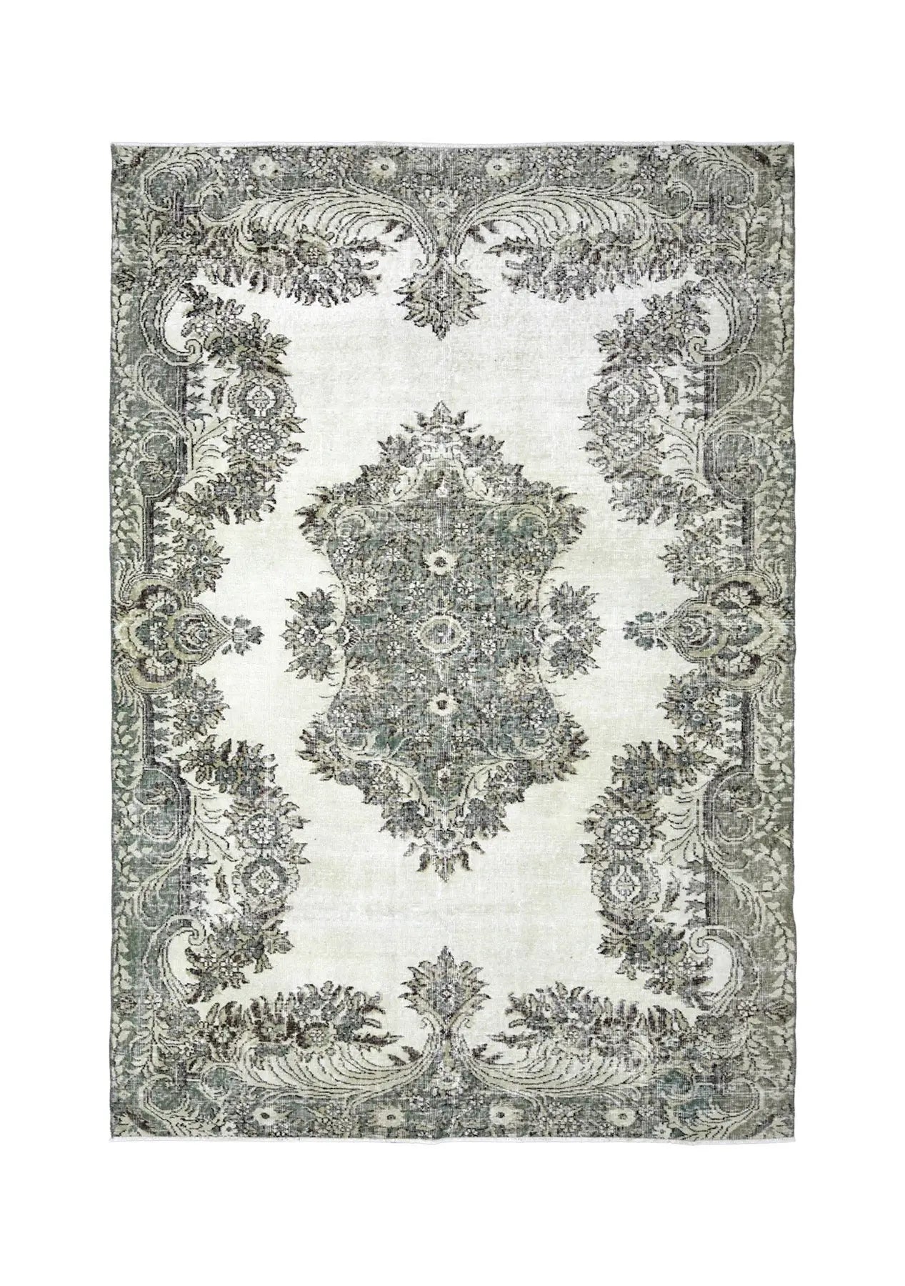 Zariyah - Vintage Beige Antique Washed Rug - kudenrugs