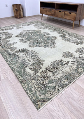 Zariyah - Vintage Beige Antique Washed Rug - kudenrugs