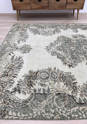Zariyah - Vintage Beige Antique Washed Rug - kudenrugs